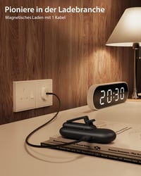 Telecomandă cu Răsfoire Magnetică Stouchi pentru Kindle Paperwhite, Colorsoft, Oasis, Scribe eReader și Tabletă, 2 în 1, cu Curea de Mână și Husă, Negru 5
