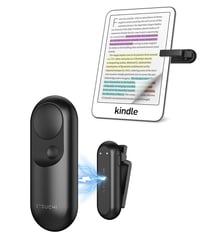 Telecomandă cu Răsfoire Magnetică Stouchi pentru Kindle Paperwhite, Colorsoft, Oasis, Scribe eReader și Tabletă, 2 în 1, cu Curea de Mână și Husă, Negru 1