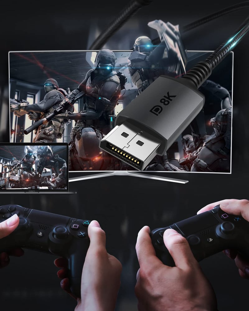 Stouchi USB-C DisplayPort 1.4 kábel 8K@60Hz Thunderbolt 3/4 1m