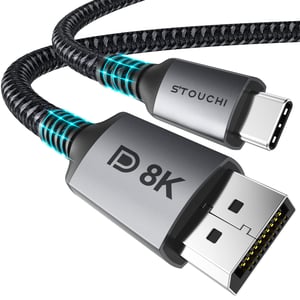 Stouchi USB-C – DisplayPort 1.4 kábel, 8K@60Hz, Thunderbolt 3/4 - 1 m
