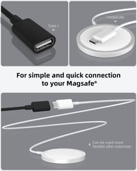 Stouchi USB-C hosszabbító kábel MagSafe töltőhöz 2m fekete 2