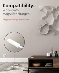 Stouchi USB-C hosszabbító kábel MagSafe töltőhöz iPhone 16/15/14/13 1m fehér 3