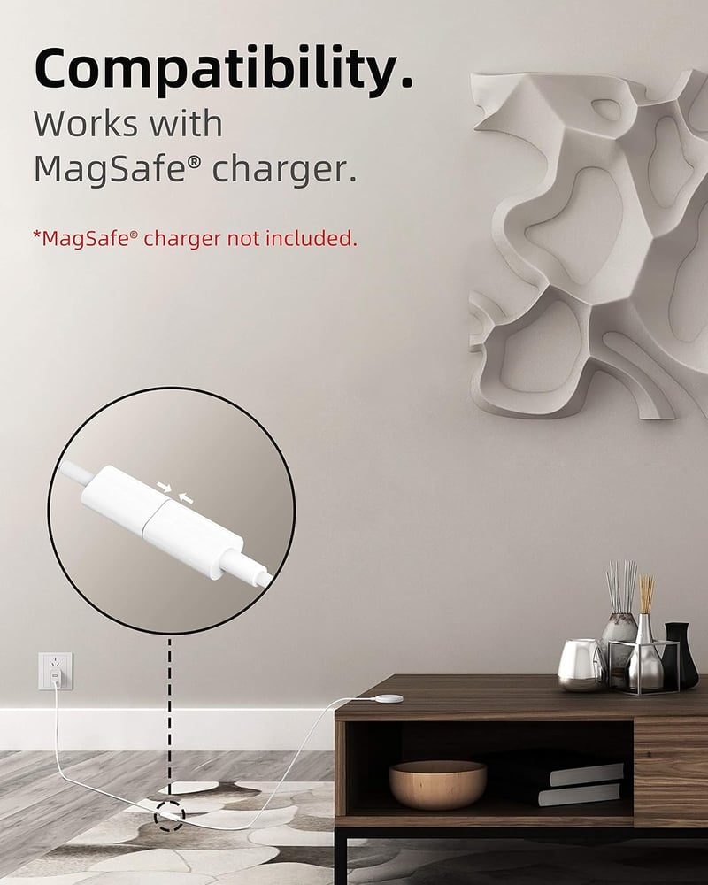 Stouchi USB-C hosszabbító kábel MagSafe töltőhöz iPhone 16/15/14/13 1m fehér