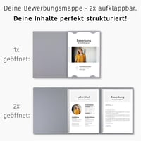 Stratag 3 db Háromrészes Álláskeresési Mappa Szürke 2 Csíptetőléccel Bőrszerű Textúrával és Borítékokkal 4