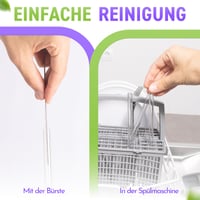 Sada sklenených slamiek STRAWGRACE 18 ks – 9 ks dlhých (21,5 cm) a 9 ks krátkych (15 cm), vnútorný priemer 7 mm, vonkajší priemer 10 mm, opakovane použiteľné 5