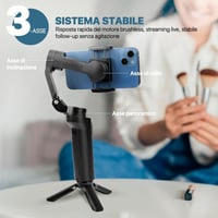 STRBDYI 3 tengelyes telefonstabilizátor, összecsukható gimbal vlogging és YouTube videózáshoz 5
