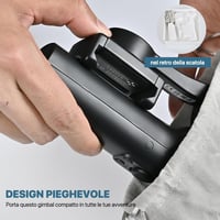 STRBDYI 3 tengelyes telefonstabilizátor, összecsukható gimbal vlogging és YouTube videózáshoz 2