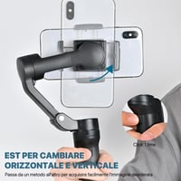 STRBDYI 3 tengelyes telefonstabilizátor, összecsukható gimbal vlogging és YouTube videózáshoz 6