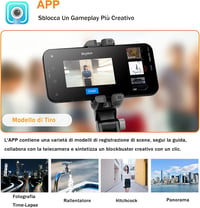 STRBDYI Smartphone Gimbal Stabilizátor Bluetooth Távirányítóval Vlogging YouTube-hoz 5