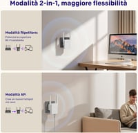 STRONG WiFi repeater 300 Mbit/s, konnektoros, WPS, LAN port, hozzáférési pont mód 3