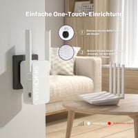 Wi-Fi 6 zosilňovač signálu STRONG AX3000 do zásuvky – dvojpásmový opakovač s 2 externými anténami 7