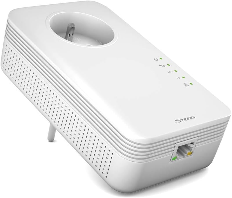 STRONG Dual Band Repeater 1200P - WiFi jelerősítő és hálózatbővítő, 1200 Mbps, kétfrekvenciás, 802.11ac, fali csatlakozóval, fehér