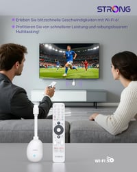 STRONG Leap-Neve 4K UHD Streaming Stick Google TV, Android 12, port Ethernet, media player smart TV 4
