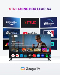 Box streaming STRONG Leap-S3 4K UHD Google TV – 2GB RAM, stocare 16GB, Chromecast, WiFi, Ethernet, control vocal Google, HDR10+ 3