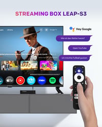 Box streaming STRONG Leap-S3 4K UHD Google TV – 2GB RAM, stocare 16GB, Chromecast, WiFi, Ethernet, control vocal Google, HDR10+ 6