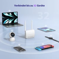 WiFi router STRONG N300 4G LTE so SIM kartou, Cat4 150 Mbit/s, 32 zariadení, USB 3.0 5