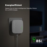 STRONG PL600M AV600 Mbps Powerline adaptér set, 2 ks, 100 Mbps LAN port, Plug and Play, úsporný režim, pre TV, PC a herné konzoly 6