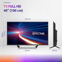 Televizor LED Full HD STRONG SRT40FF2003C, 40 inchi (100 cm) - tuner triplu, 3 HDMI, 2 USB, decodor DVB-T2, mod hotelier, negru 3