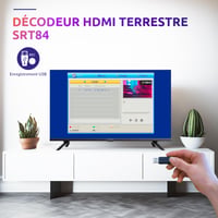 Strong SRT84 DVB-T2 HD Set-top box crni, HEVC H.265, Dolby Audio, HDMI prijemnik sa funkcijom snimanja, elektroničkim programskim vodičem i 2-u-1 daljinskim upravljačem 3