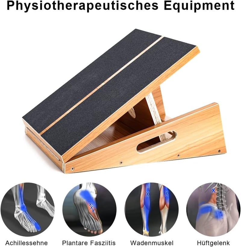 StrongTek Professzionális Ferde Tábla Fa Calf Stretcher Hordható