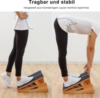 StrongTek Professzionális Ferde Tábla Fa Calf Stretcher Hordható 6