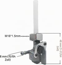 Strongthium M16x1,5 mm üzemanyag-csap Honda GX160–GX390 generátorhoz és motorhoz 2