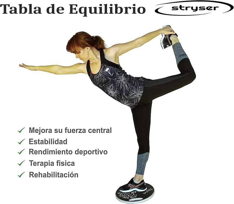 Stryser Fa Egyensúlyozó Tábla - Fizioterápiás Wobble Board 39,5 cm