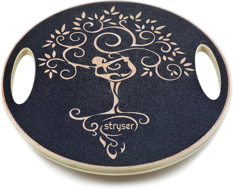 Stryser Fa Egyensúlyozó Tábla - Fizioterápiás Wobble Board 39,5 cm