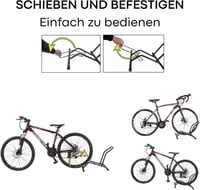 Stryser Kerékpártartó Állvány - Padlóra Szerelhető, Hordozható, 20-29,5 Colos Országúti és MTB Kerékpárokhoz, 8,5 cm-es Gumiszélességig 4