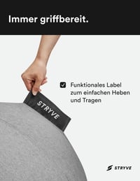STRYVE Active Ball 70 cm szürke fitness labda jóga pilates egyensúlyozáshoz 2