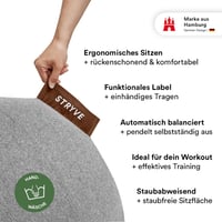 STRYVE Gimnasztikai Labda 65-70 cm Pumpával, Ülőlabda Csúszásmentes Felülettel 150 kg Terhelhetőséggel 2
