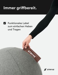 STRYVE Gimnasztikai Labda 65-70 cm Pumpával, Ülőlabda Csúszásmentes Felülettel 150 kg Terhelhetőséggel 3
