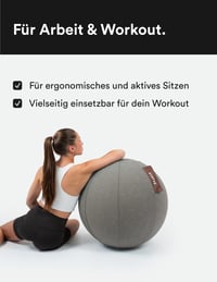 STRYVE Gimnasztikai Labda 65-70 cm Pumpával, Ülőlabda Csúszásmentes Felülettel 150 kg Terhelhetőséggel 2