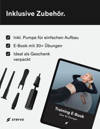 STRYVE Gimnasztikai Labda 65-70 cm Pumpával, Ülőlabda Csúszásmentes Felülettel 150 kg Terhelhetőséggel 6