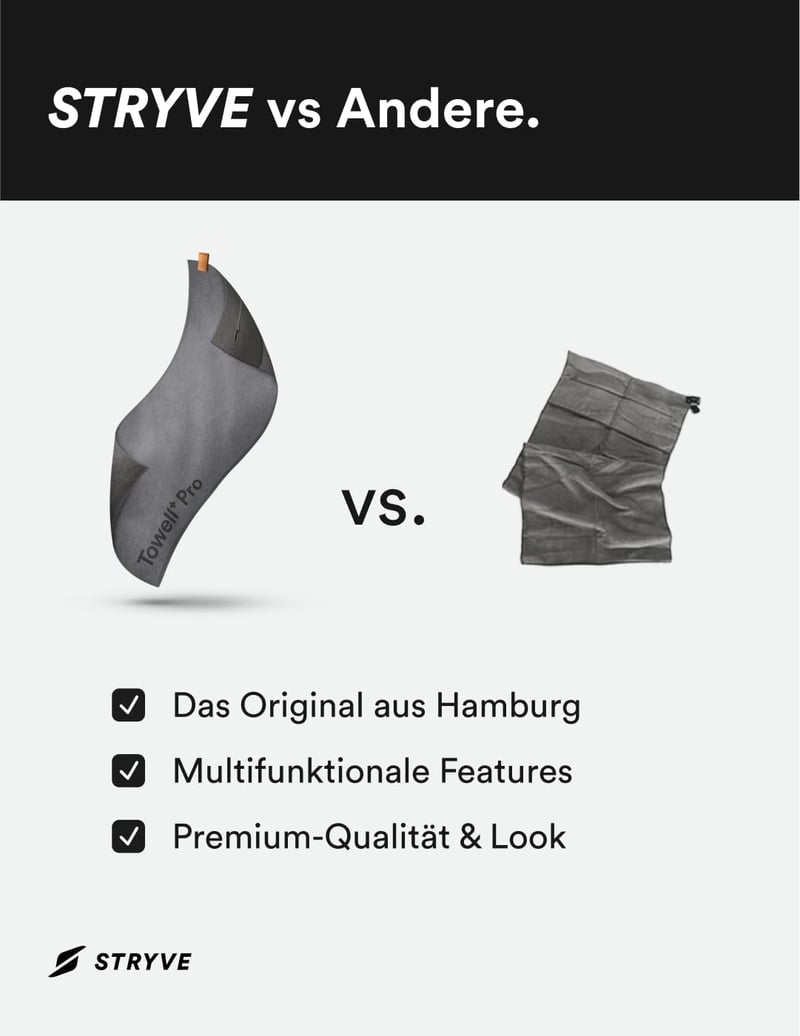 Stryve Towell+Pro Sportpamut Fitness Törülköző Mágnessel 105x42,5cm Szürke - Gray