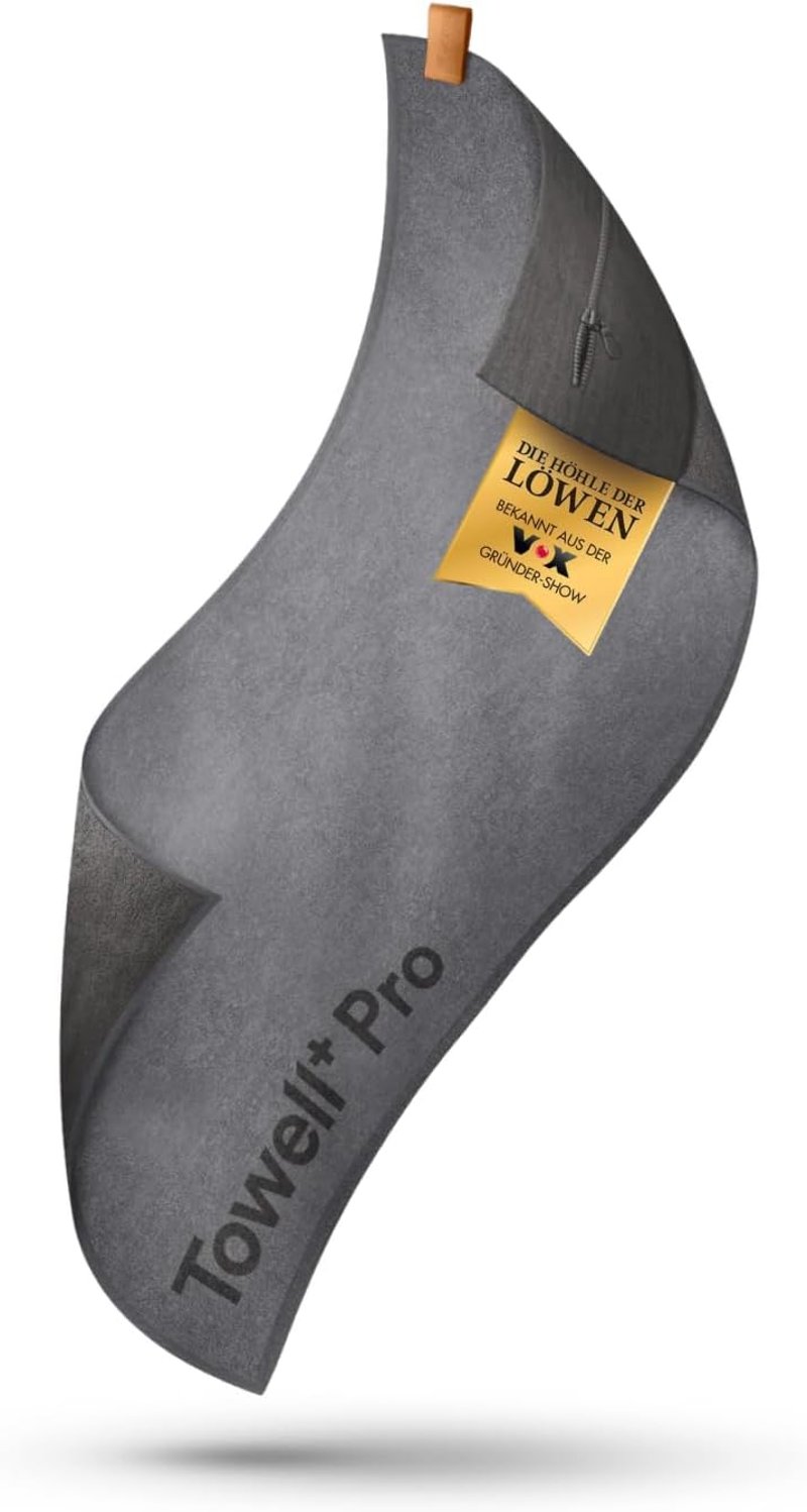Stryve Towell+Pro Sportpamut Fitness Törülköző Mágnessel 105x42,5cm Szürke - Gray