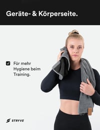 Stryve Towell+Pro Sportpamut Fitness Törülköző Mágnessel 105x42,5cm Szürke - Gray 6