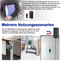 Digitálny hlasový záznamník STTWUNAKE 128 GB s magnetickou aktiváciou, 10-dňovou výdržou batérie, kapacitou 2000 hodín a kompaktnými rozmermi 6