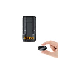 Digitálny hlasový záznamník STTWUNAKE 128 GB s magnetickou aktiváciou, 10-dňovou výdržou batérie, kapacitou 2000 hodín a kompaktnými rozmermi 1