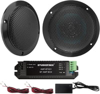 STUDIOFINIX vízálló marine Bluetooth mennyezeti hangszóró süllyesztett - 4 colos, fekete 1