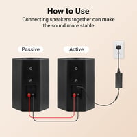 STUDIOFINIX 6.5" 400W Vízálló Bluetooth Kültéri Hangszóró Falra Szerelhető Fekete 5