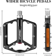 STURME Kerékpár Pedál Reflektorral 9/16 Csapágy MTB Hegyi Kerékpár BMX 3