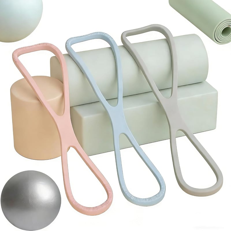 Set 3 benzi elastice de rezistență StyBtt 15/25/35 lbs, benzi fitness