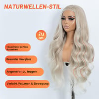 Style Icon 71 cm dlhá vlnitá syntetická parochňa, 6x4 vopred strihaná čipka, blond parochňa s čipkovanou prednou časťou (Body Wave), vopred vytrhaná, bez potreby lepidla (TAHL14F/56E/56E) 3