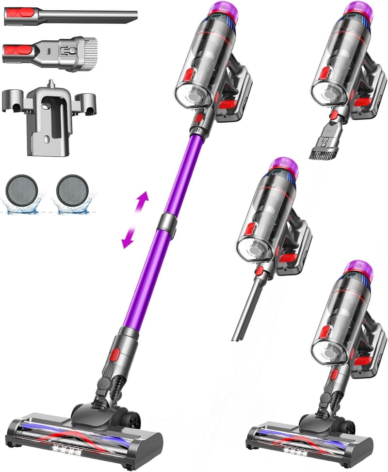 Suafsu Cordless Vacuum Cleaner 550W 45000Pa LED kijelzővel