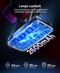 Suafsu Cordless Vacuum Cleaner 550W 45000Pa LED kijelzővel 3