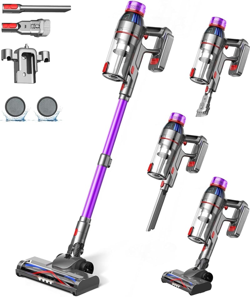 Suafsu Cordless Vacuum Cleaner 550W 45000Pa LED kijelzővel