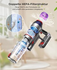 Suafsu Cordless Vacuum Cleaner 550W 45000Pa LED kijelzővel 5