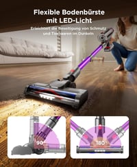 Suafsu Cordless Vacuum Cleaner 550W 45000Pa LED kijelzővel 6