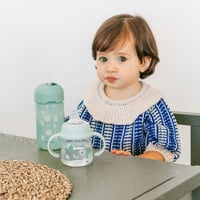 Suavinex evolucijska čaša za učenje sa silikonskom slamkom, 340 ml, zelena, za djecu stariju od 18 mjeseci 2